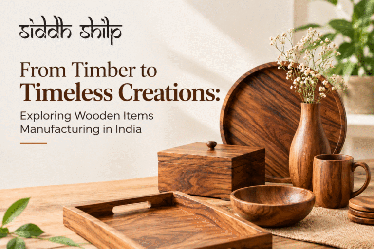 From Timber to Timeless Creations Exploring Wooden Items Manufacturing in India